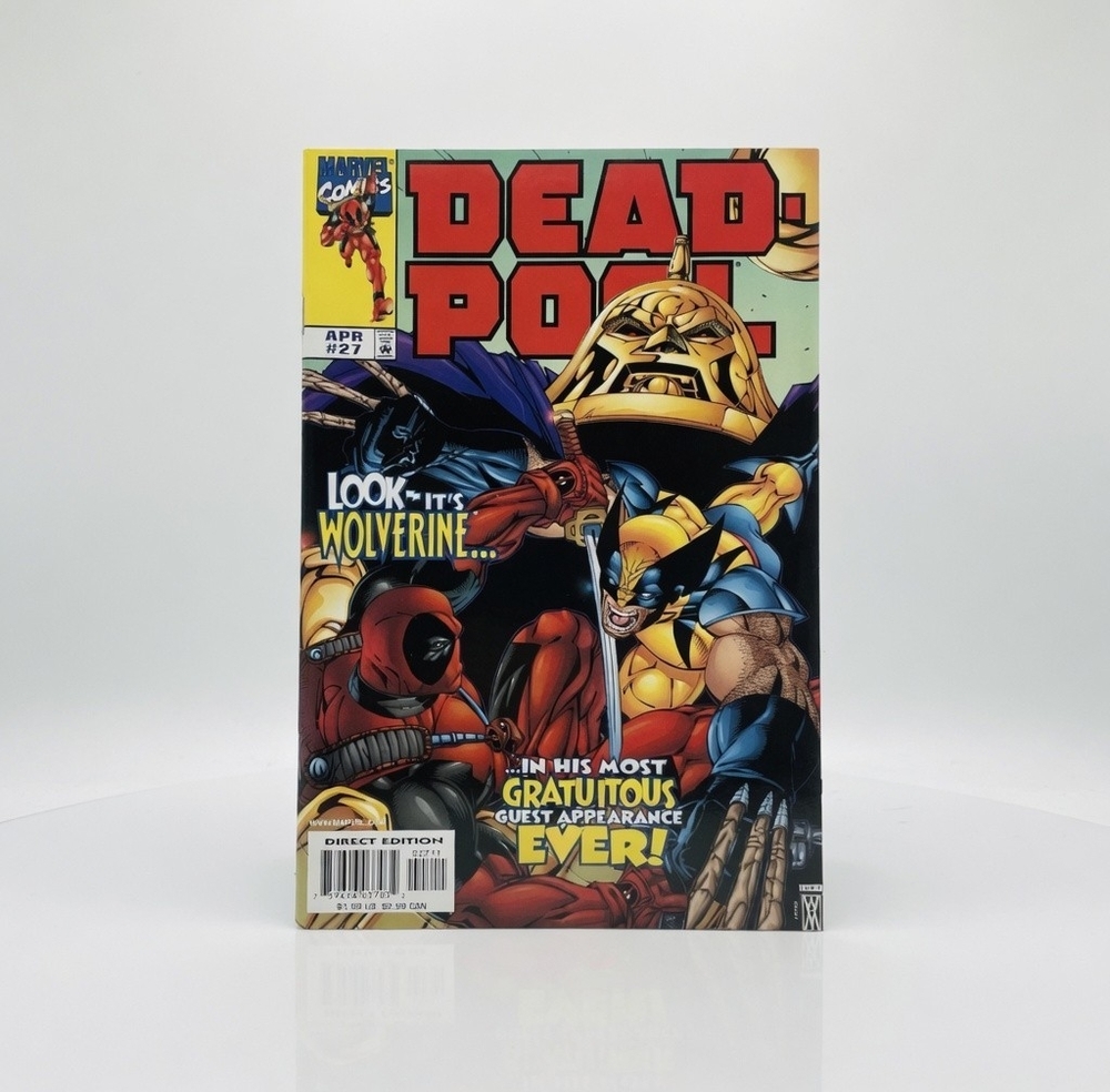 Marvel Comics Deadpool #27 Wolverine Guest Appearance Apr 1998 Direct Edition NM